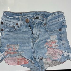 american eagle jean shorts